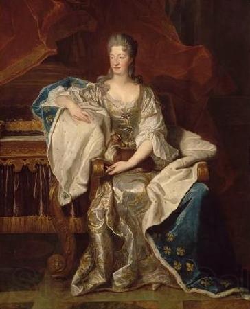 Hyacinthe Rigaud Portrait of Marie Anne de Bourbon Germany oil painting art